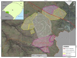 No Cerro Chato, apenas Ibirapuitã II (parte superior, em rosa) ainda não foi contratado