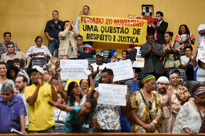 Autor do projeto, o vereador Delegado Cleiotn se mostrou decepcionado com o resultado da votação / Foto Ederson Nunes / CMPA